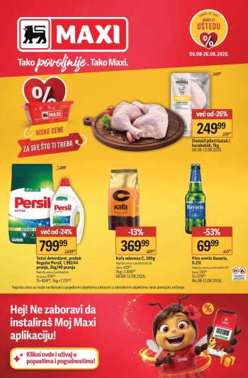 Maxi katalog - 06.08.2026 - 26.08.2026.