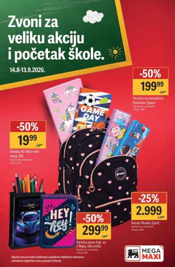 Mega Maxi katalog - 14.08.2026 - 13.09.2026.