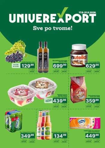 Univerexport katalog - 17.08.2026 - 31.08.2026.