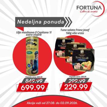 Fortuna Market katalog - 27.08.2026 - 02.09.2026.