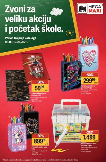 Mega Maxi katalog - 03.09.2026 - 16.09.2026.
