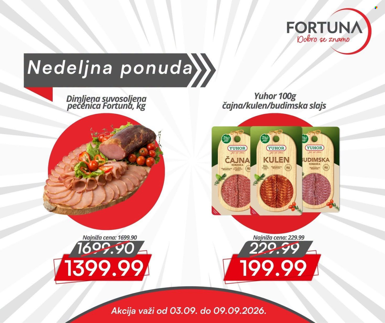 Fortuna Market katalog - 03.09.2026 - 09.09.2026. Stranica 1