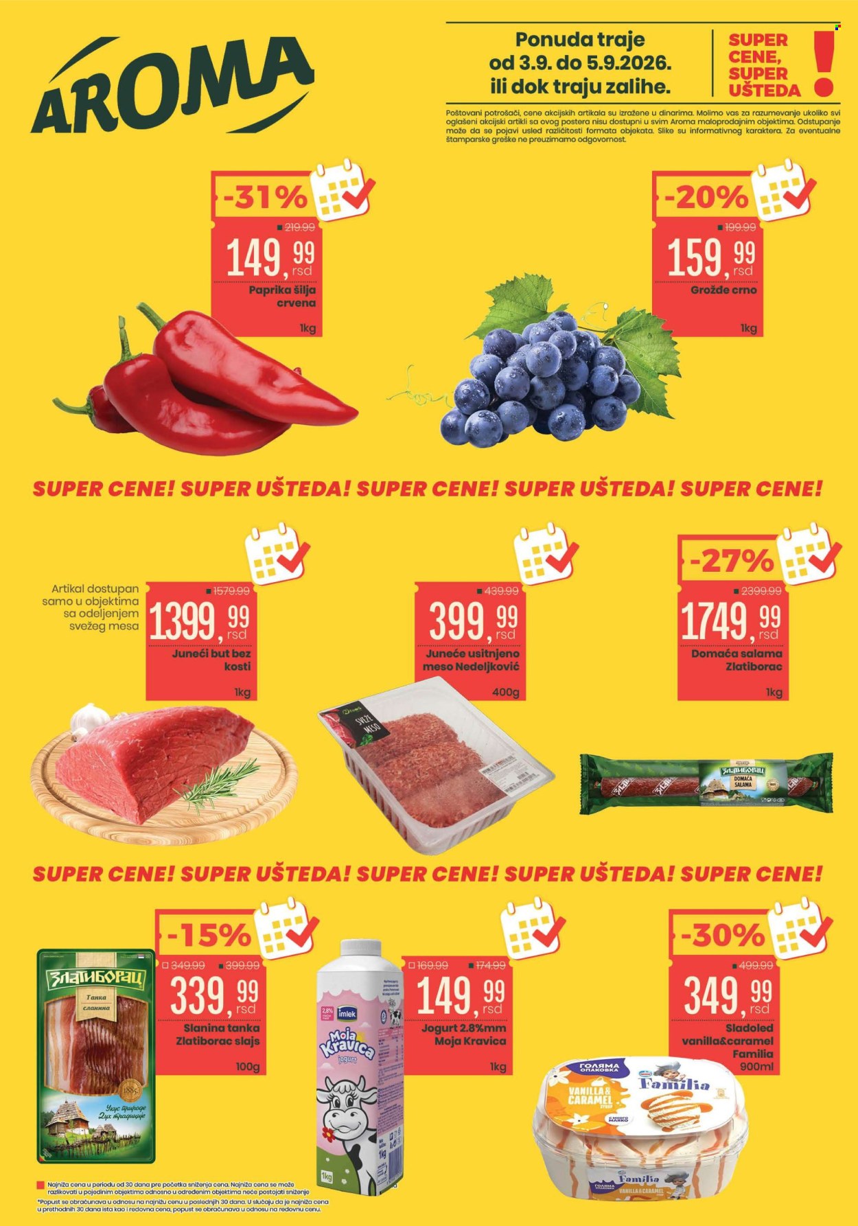 Aroma Market katalog - 03.09.2026 - 05.09.2026. Stranica 1