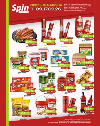Spin Market katalog - 11.09.2026 - 17.09.2026.