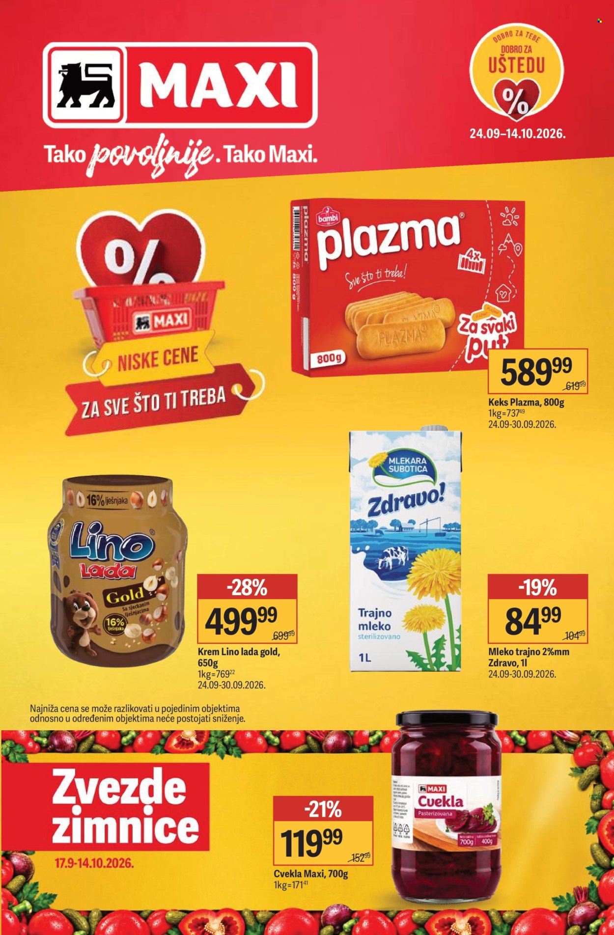 Maxi katalog - 24.09.2026 - 14.10.2026. Stranica 1