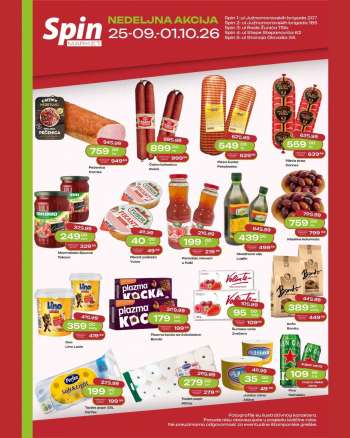 Spin Market katalog - 25.09.2026 - 01.10.2026.