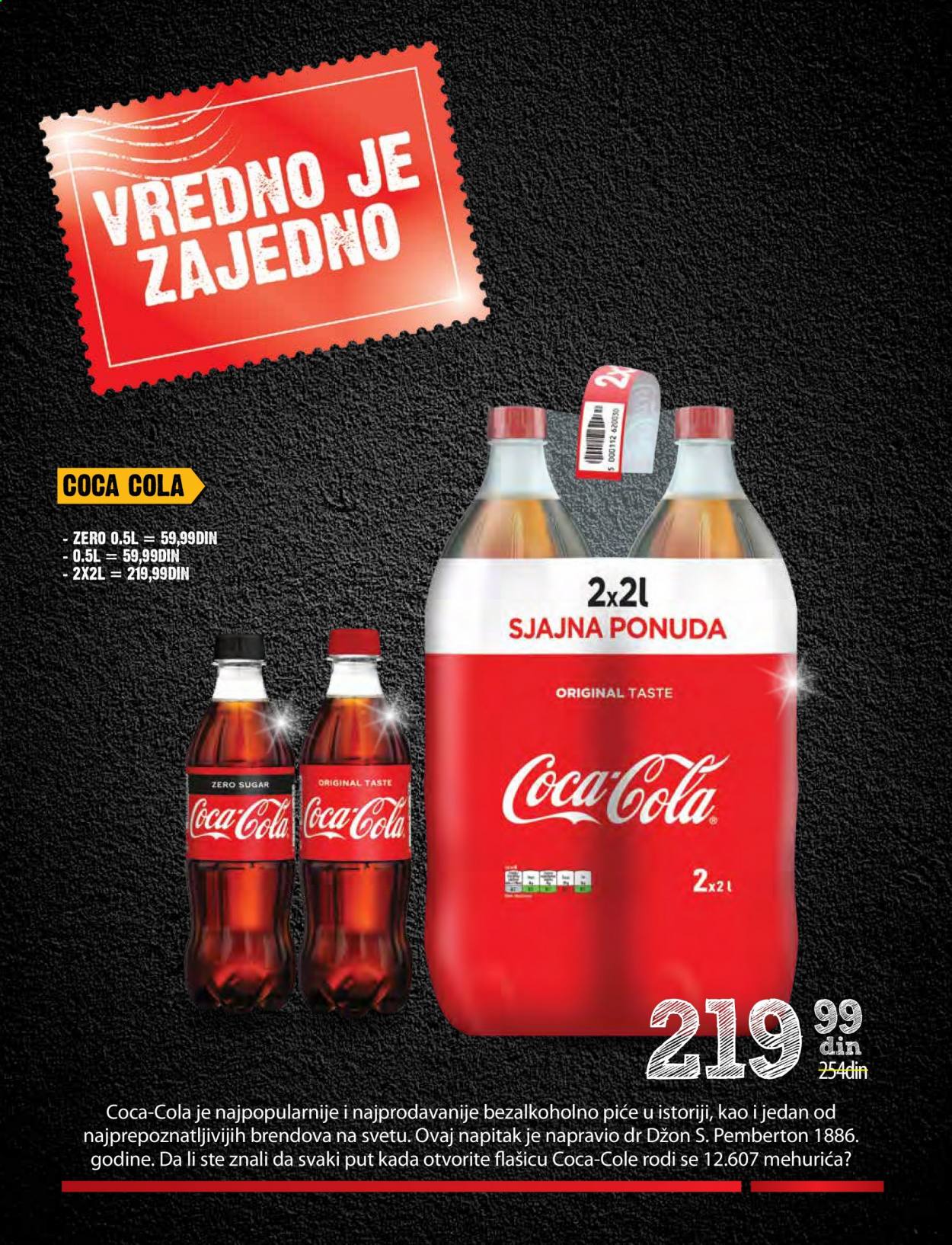 thumbnail - Roda katalog - 25.01.2021 - 07.02.2021 - Proizvodi na akciji - Coca Cola, Coca Cola zero, napitak. Stranica 21.