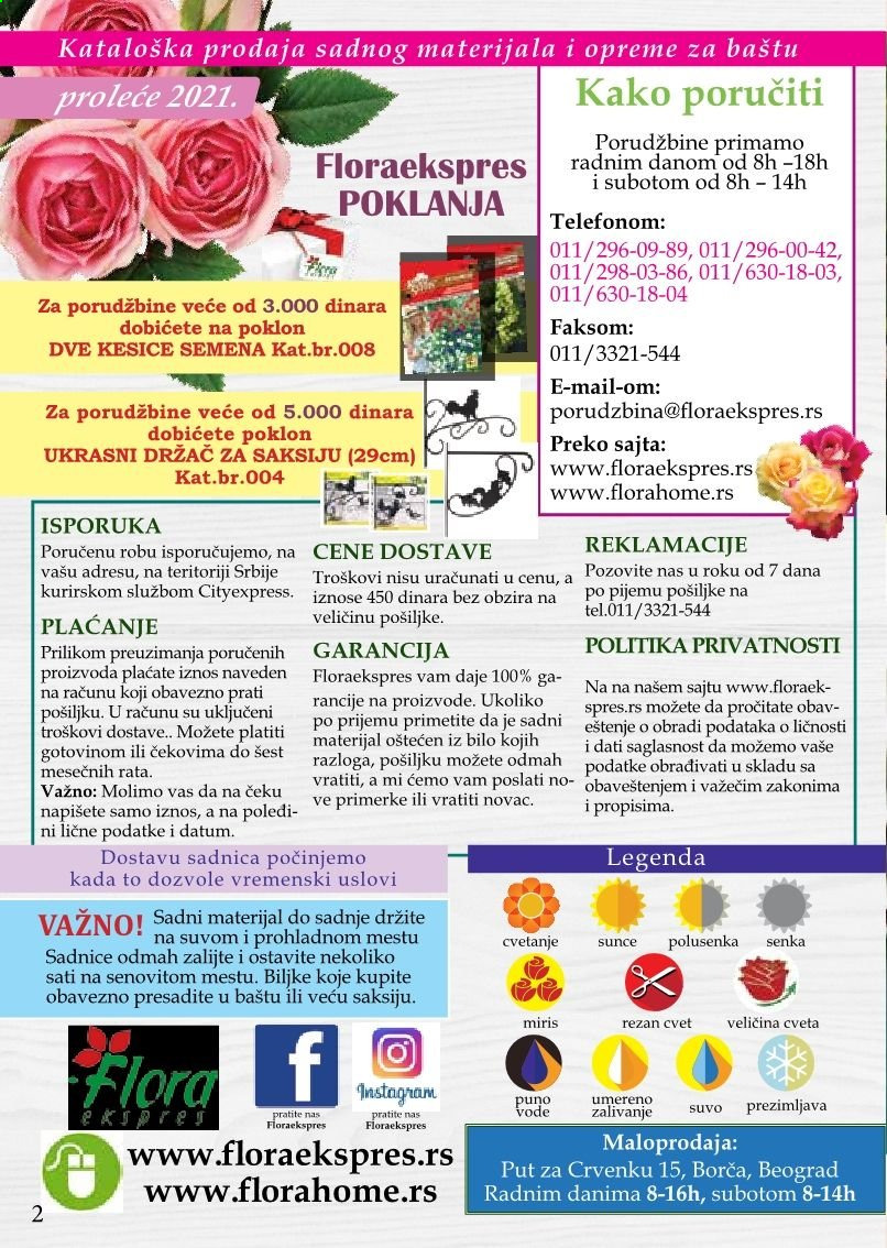 Flora Ekspres katalog. Stranica 2