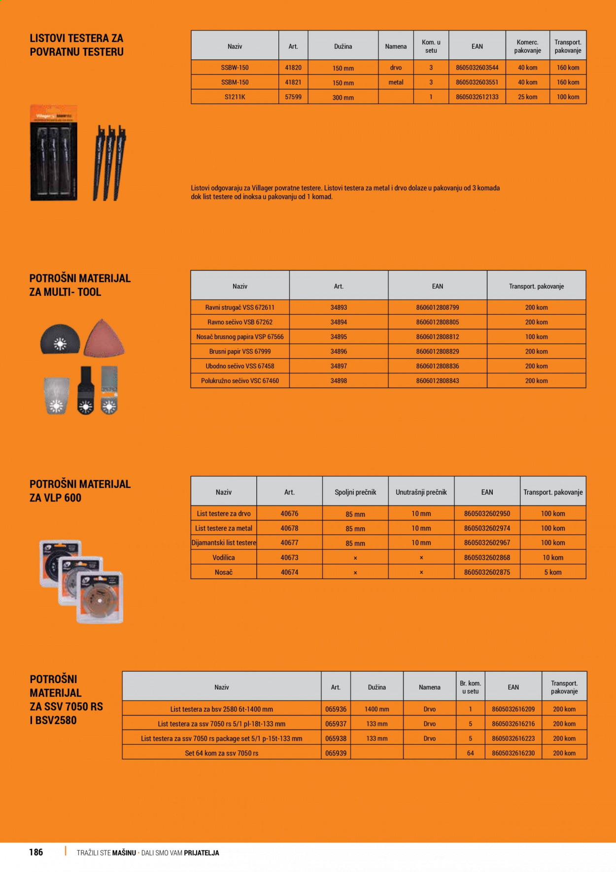 Villager katalog. Stranica 186