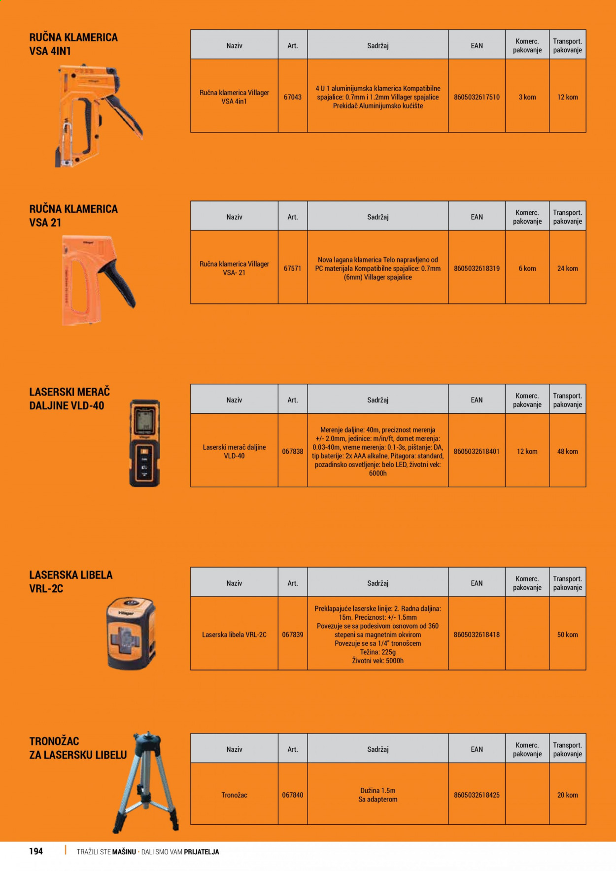 Villager katalog. Stranica 194