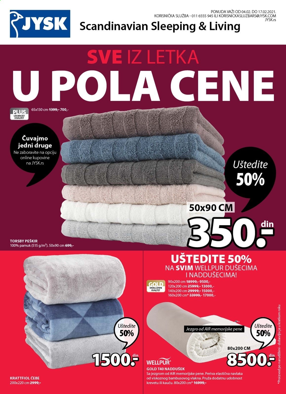 JYSK katalog - 04.02.2021 - 17.02.2021. Stranica 1