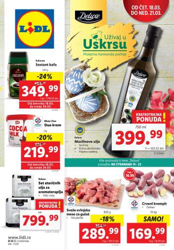 Lidl katalog - 18.03.2021 - 24.03.2021.