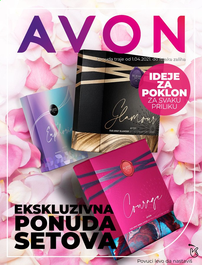 Avon katalog. Stranica 1