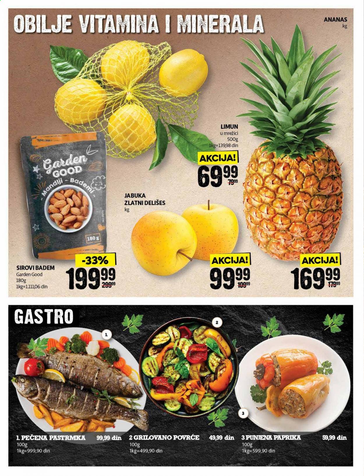 thumbnail - Roda katalog - 05.04.2021 - 18.04.2021 - Proizvodi na akciji - ananas, limun, jabuka, pastrmka, badem. Stranica 4.