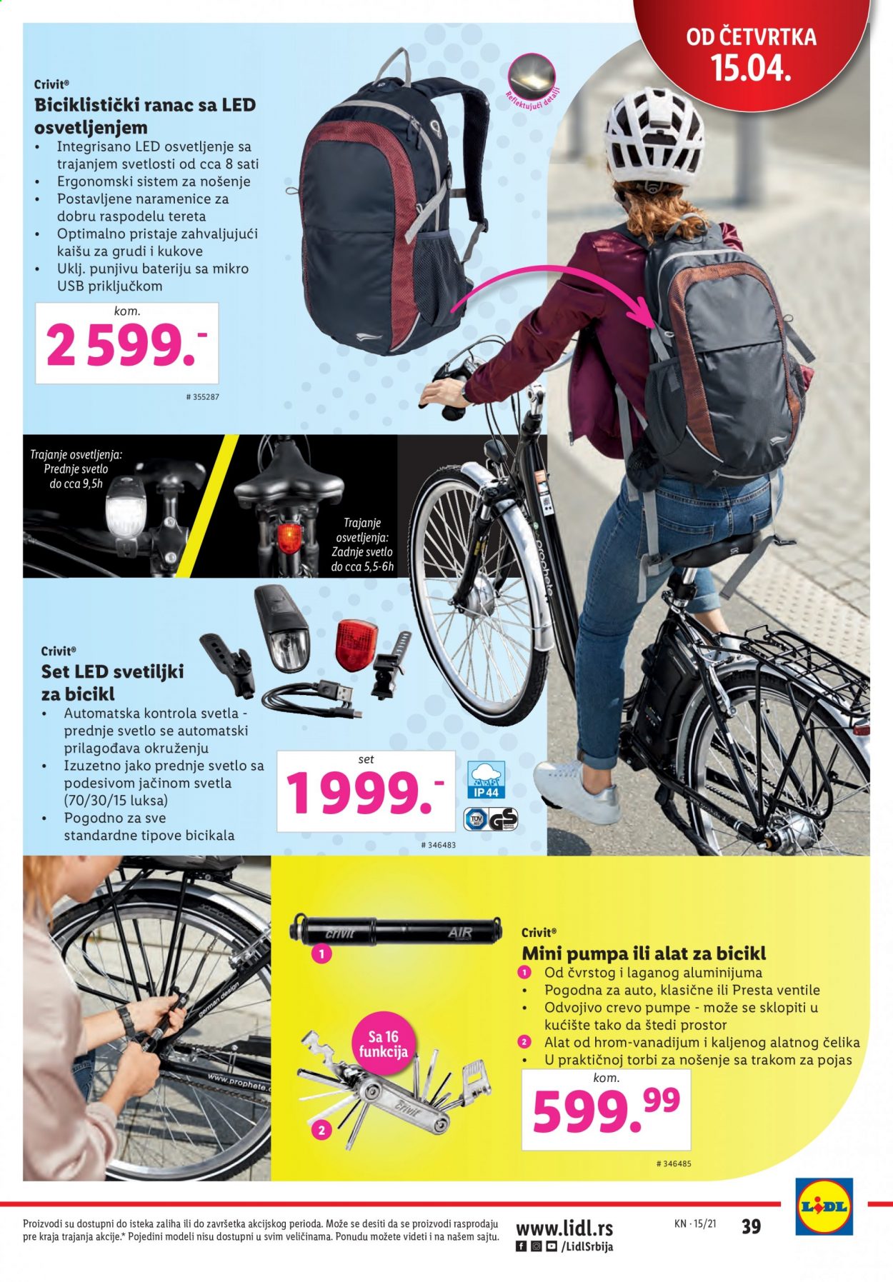 Lidl katalog - 15.04.2021 - 21.04.2021. Stranica 39