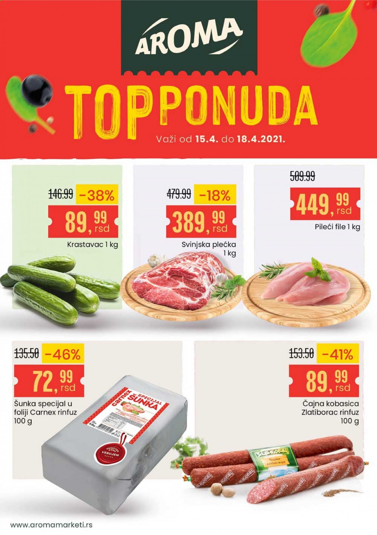 Aroma Market katalog - 15.04.2021 - 18.04.2021. Stranica 1