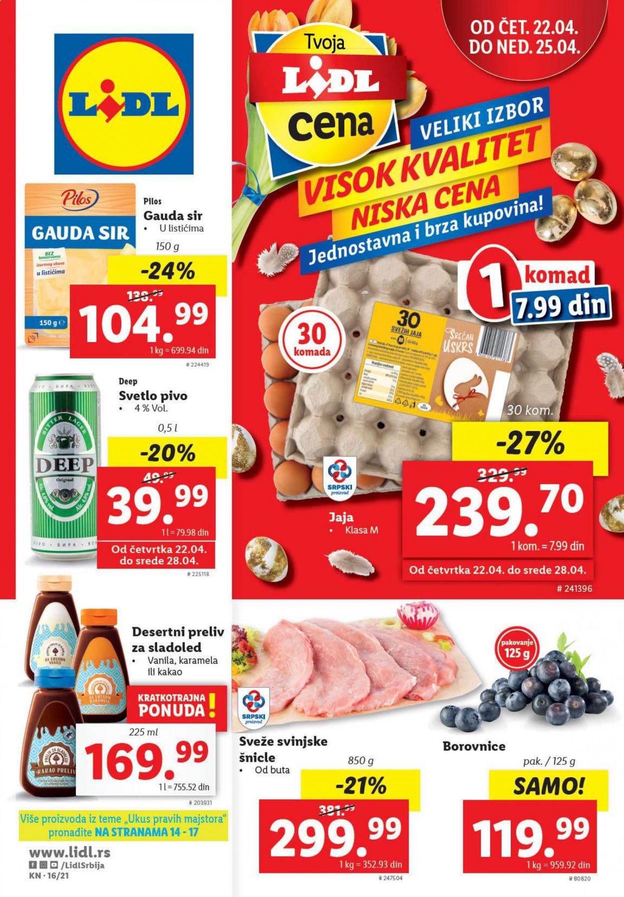 Lidl katalog - 22.04.2021 - 28.04.2021. Stranica 1