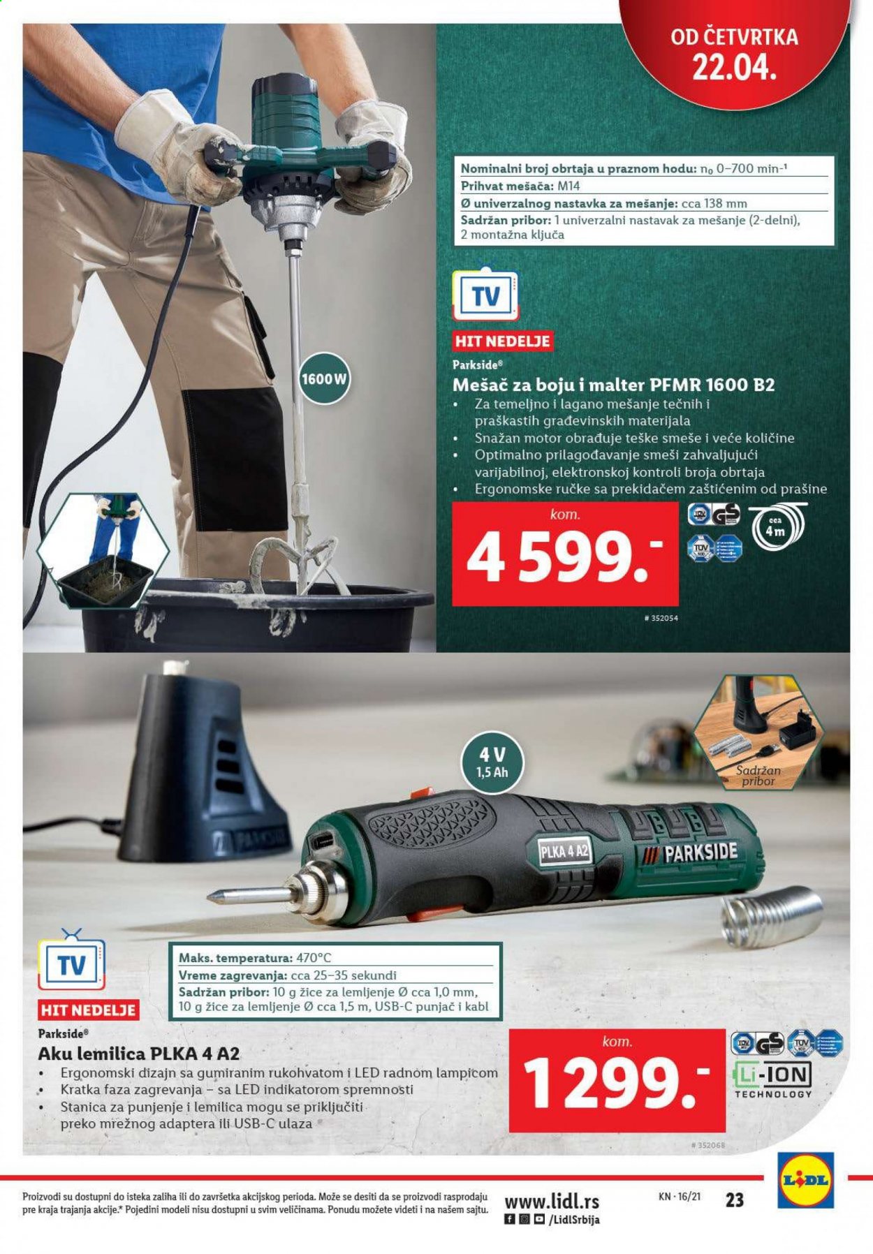 Lidl katalog - 22.04.2021 - 28.04.2021. Stranica 23