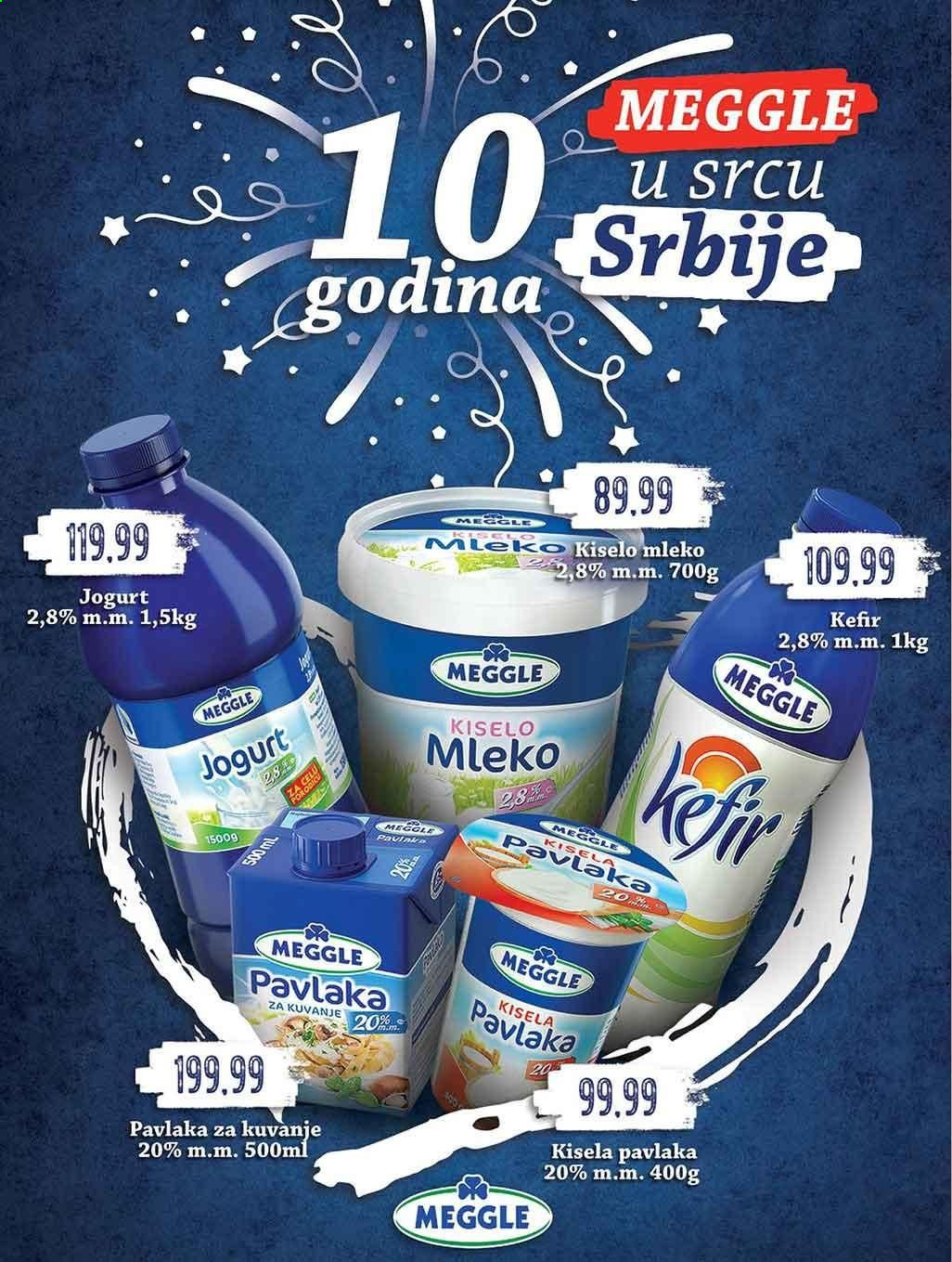 Gomex katalog - 07.05.2021 - 20.05.2021 - Proizvodi na akciji - Meggle, jogurt, kefir, kiselo mleko, mleko, kisela pavlaka, pavlaka. Stranica 2.