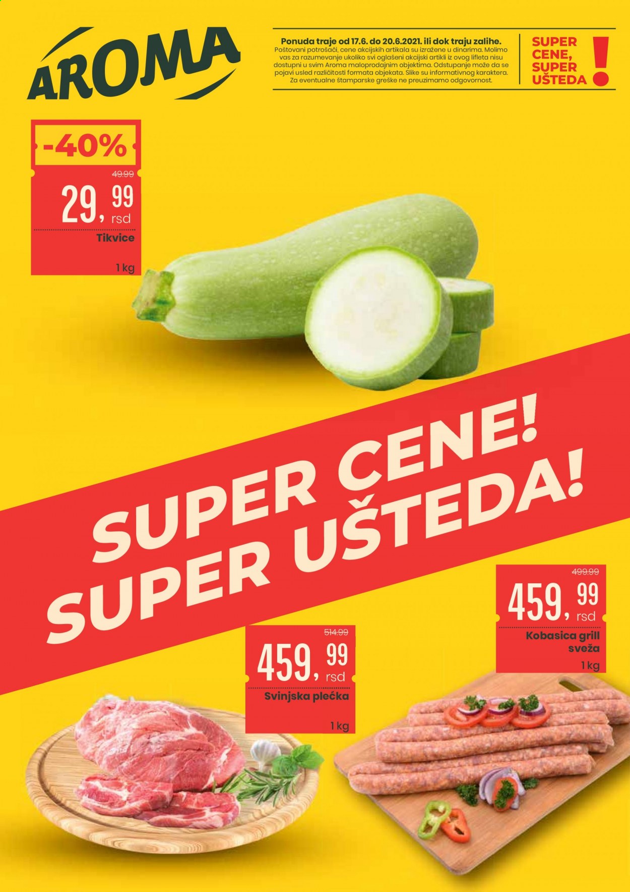 Aroma Market katalog - 17.06.2021 - 20.06.2021. Stranica 1