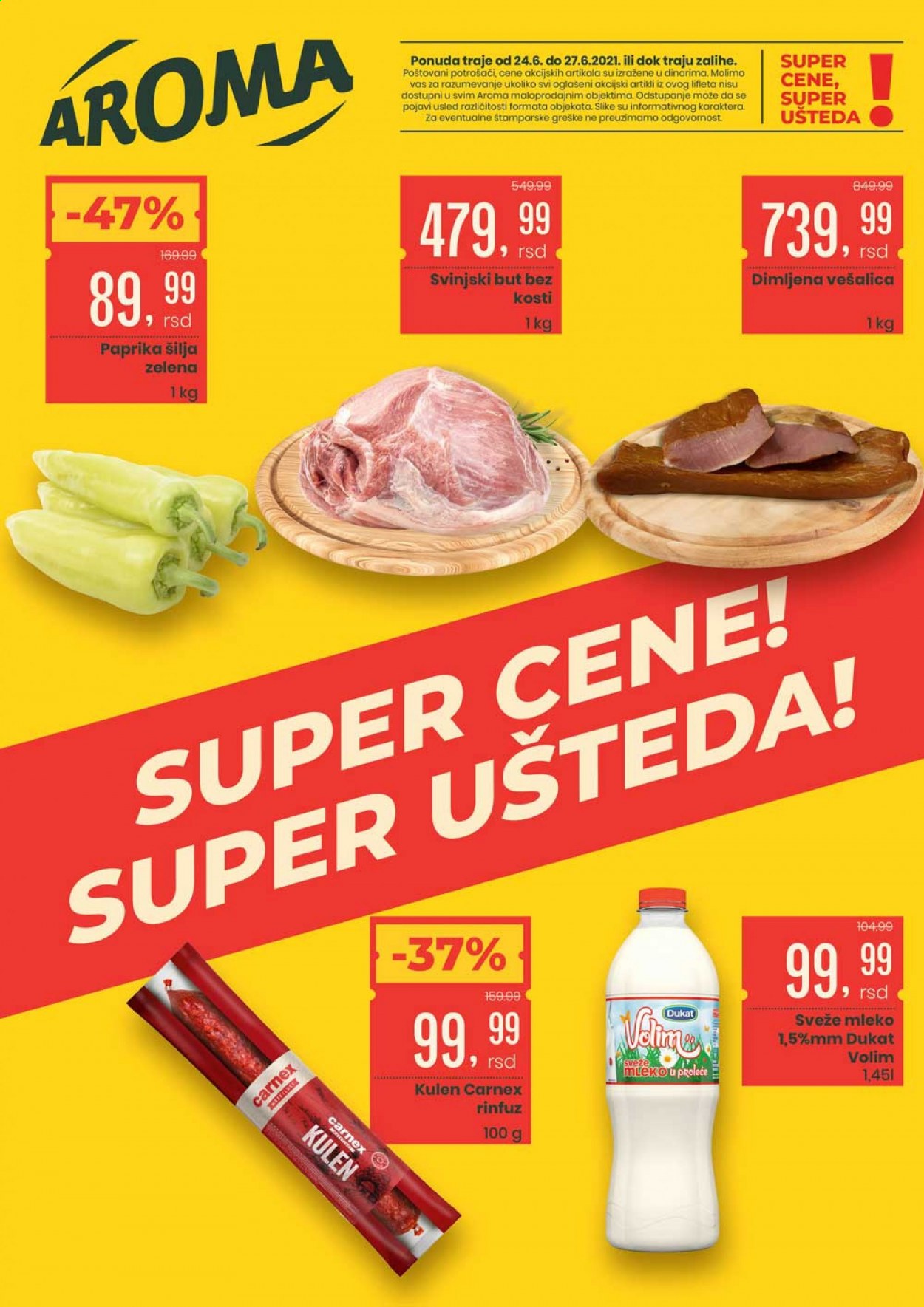 Aroma Market katalog - 24.06.2021 - 27.06.2021. Stranica 1