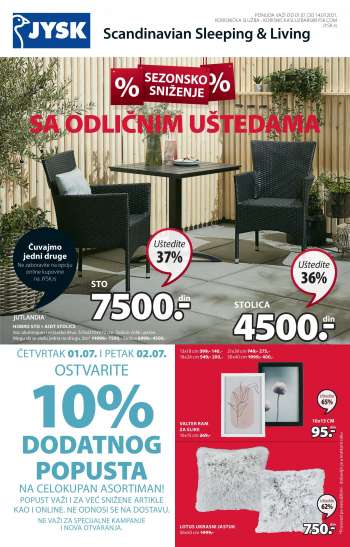 JYSK katalog - 01.07.2021 - 14.07.2021.