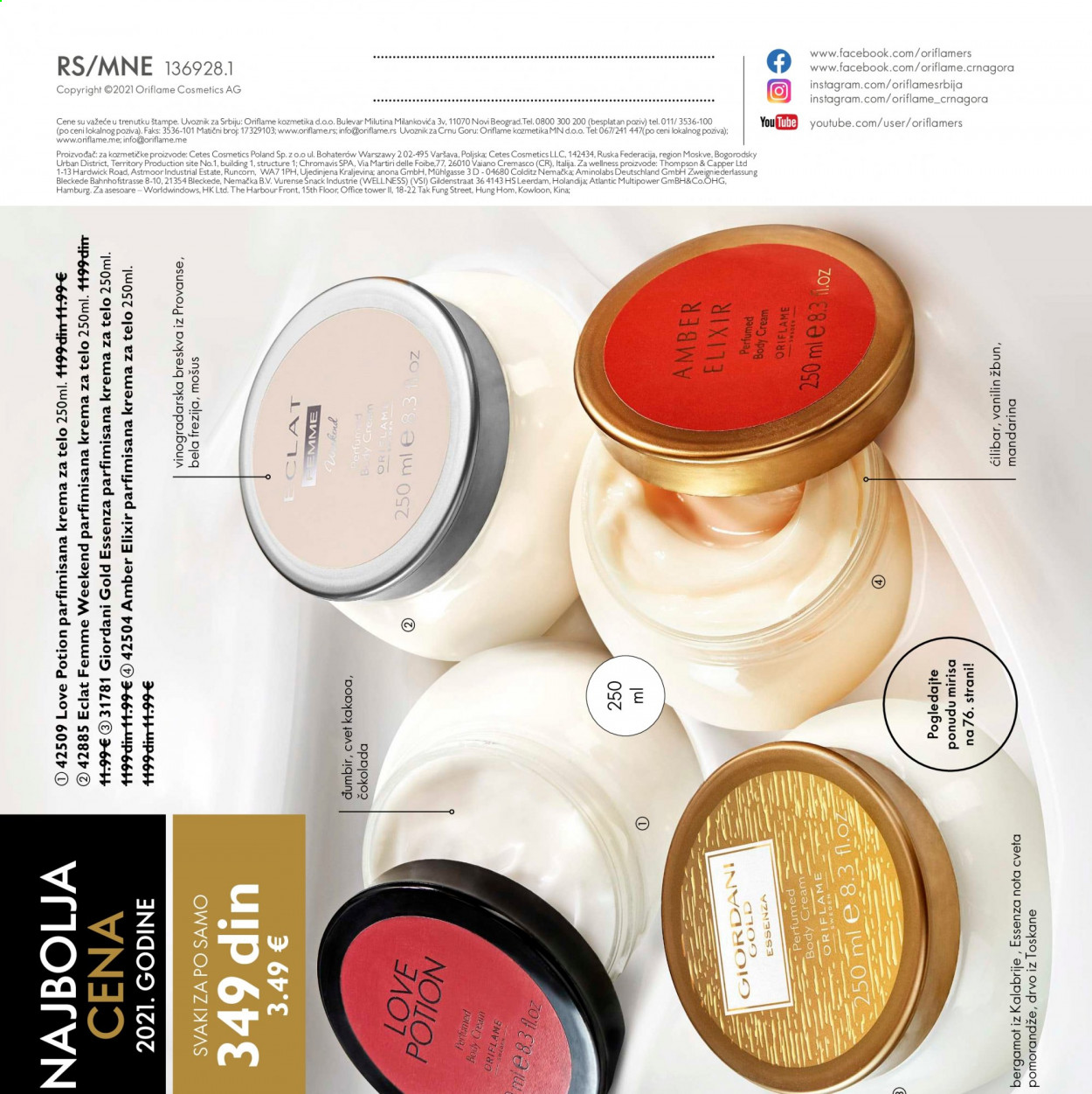 Oriflame katalog - 01.07.2021 - 31.07.2021. Stranica 136
