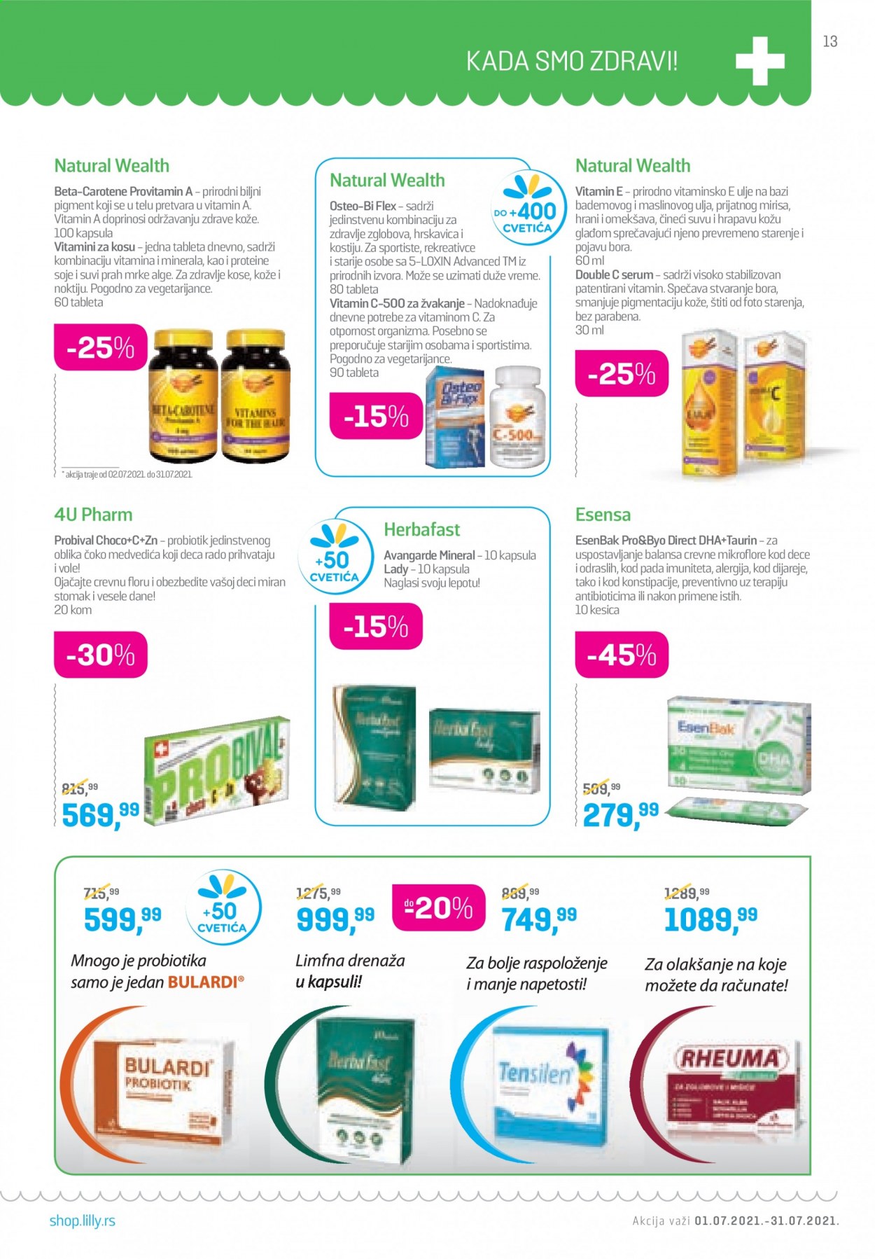 Lilly Drogerie katalog - 01.07.2021 - 31.07.2021. Stranica 13