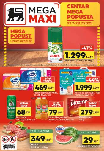Mega Maxi katalog - 22.07.2021 - 28.07.2021.