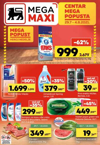 Mega Maxi katalog - 29.07.2021 - 04.08.2021.