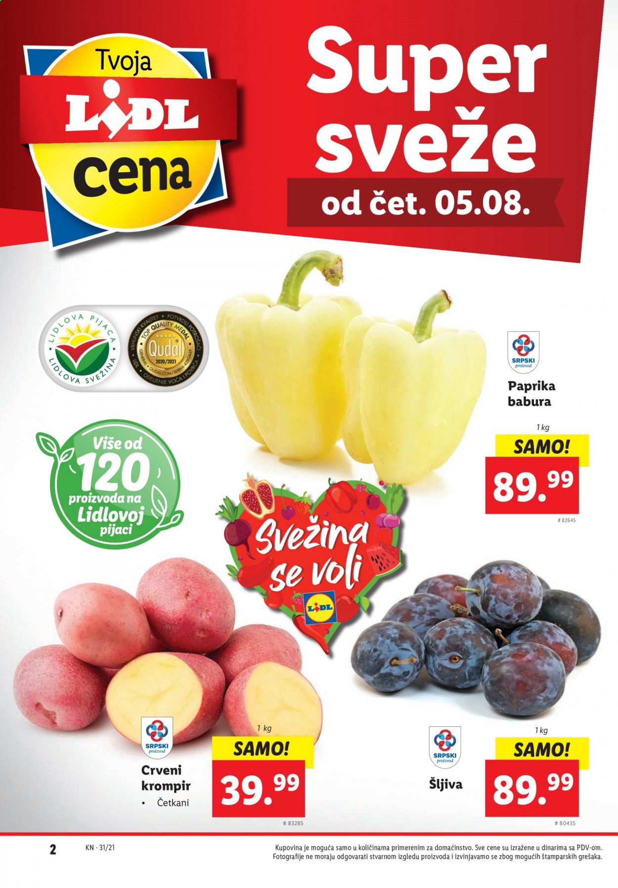 Lidl katalog - 05.08.2021 - 11.08.2021. Stranica 2