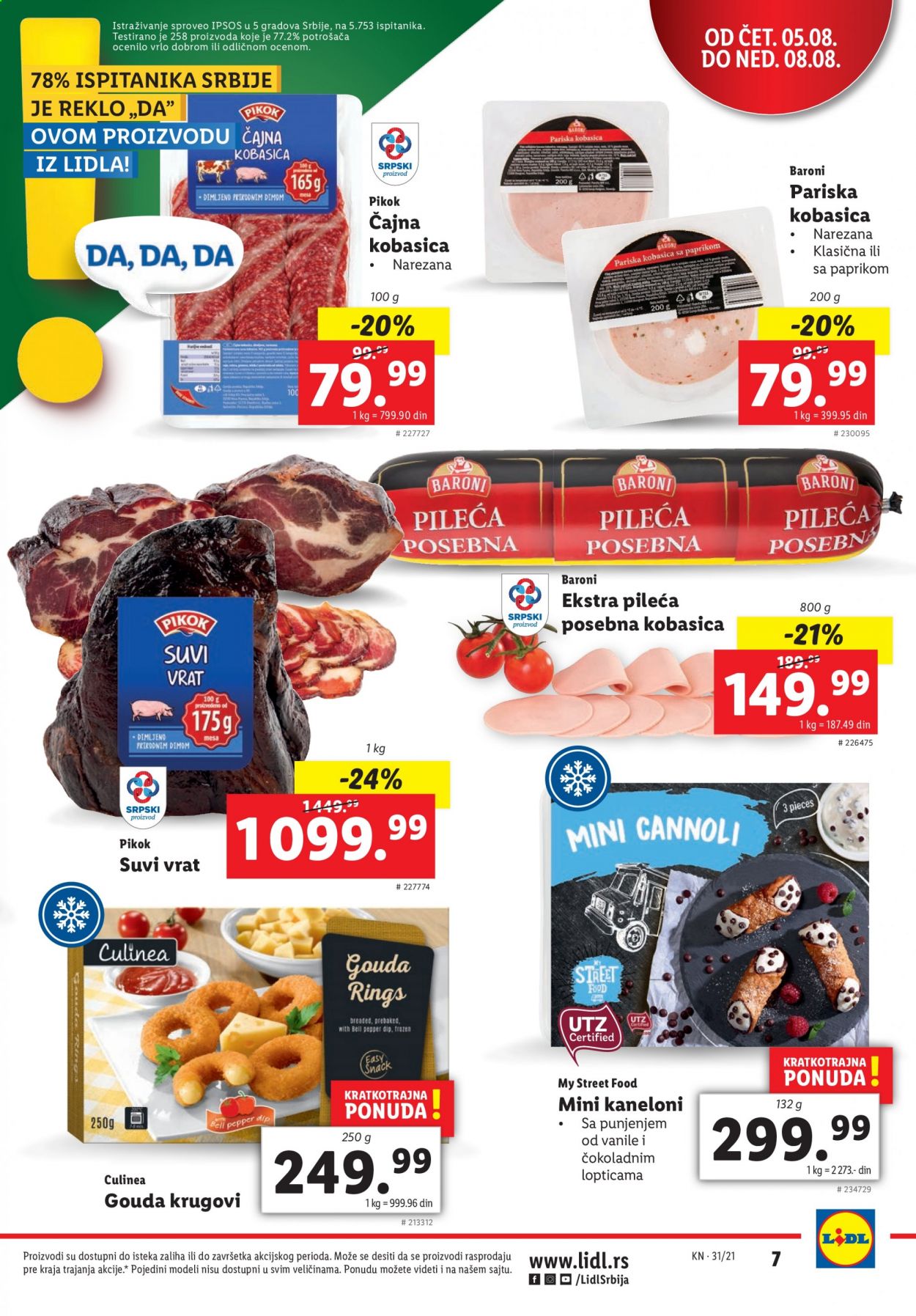 Lidl katalog - 05.08.2021 - 11.08.2021. Stranica 7