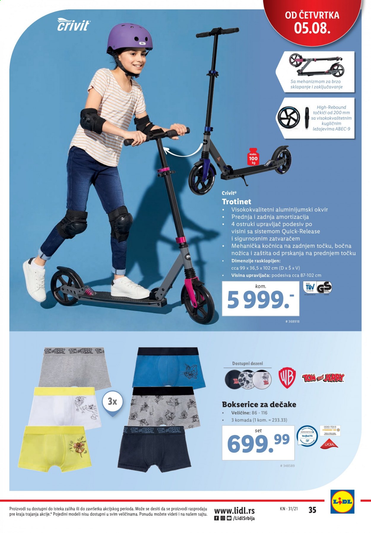 Lidl katalog - 05.08.2021 - 11.08.2021. Stranica 35