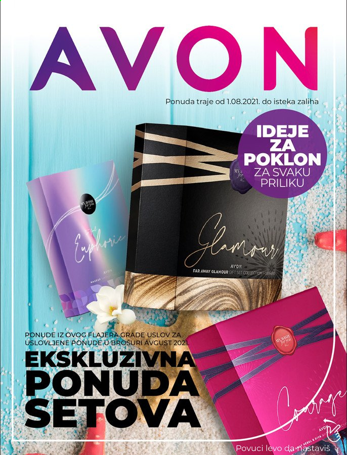Avon katalog. Stranica 1