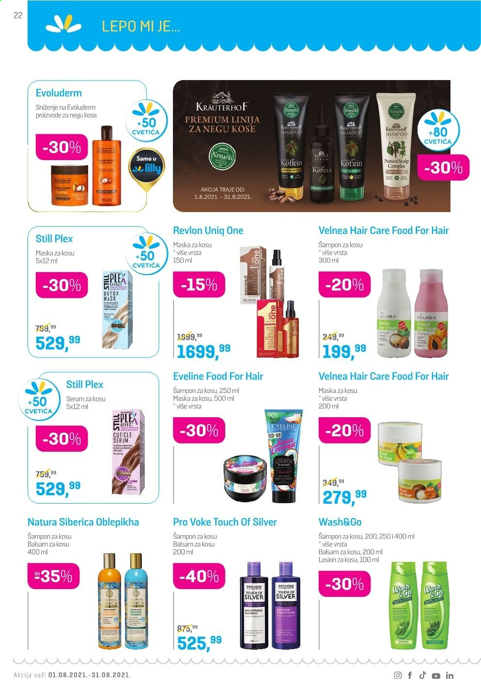 Lilly Drogerie katalog - 01.08.2021 - 31.08.2021. Stranica 22