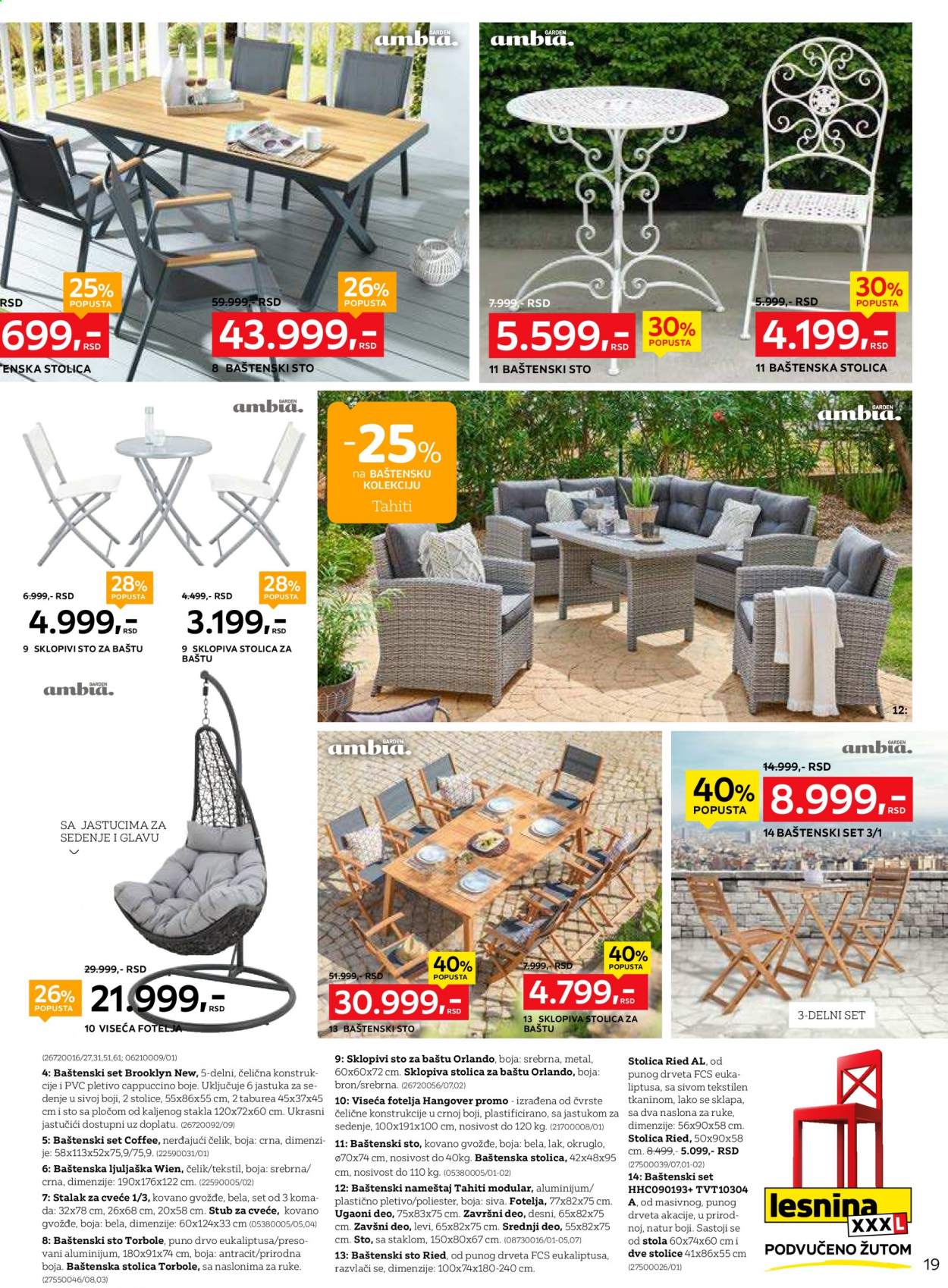 Lesnina XXXL katalog - 02.08.2021 - 29.08.2021. Stranica 19