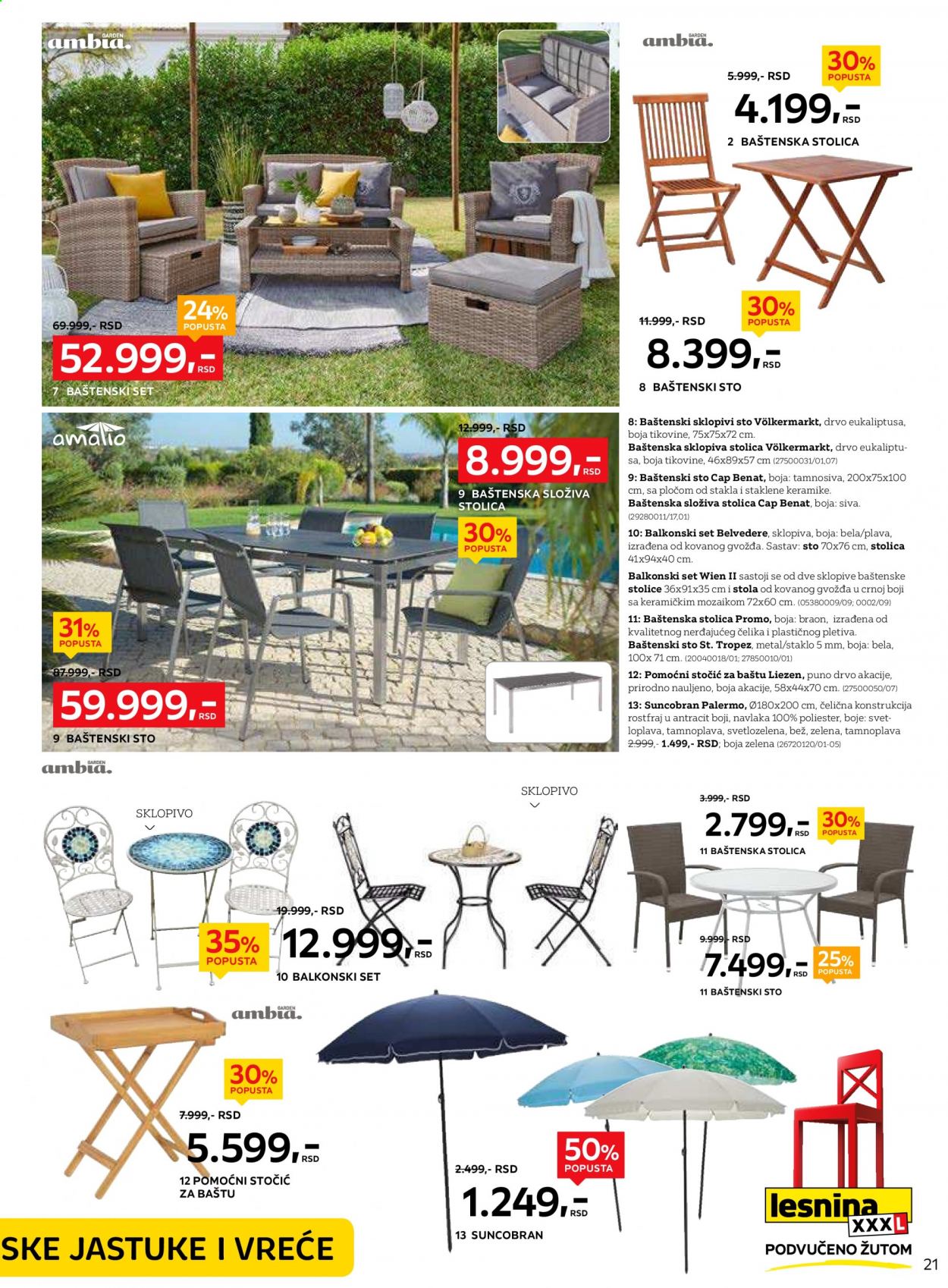 Lesnina XXXL katalog - 02.08.2021 - 29.08.2021. Stranica 21