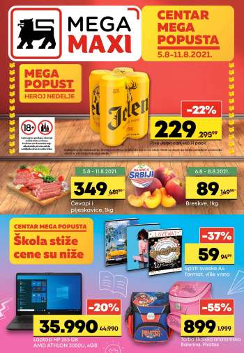 Mega Maxi katalog - 05.08.2021 - 11.08.2021.