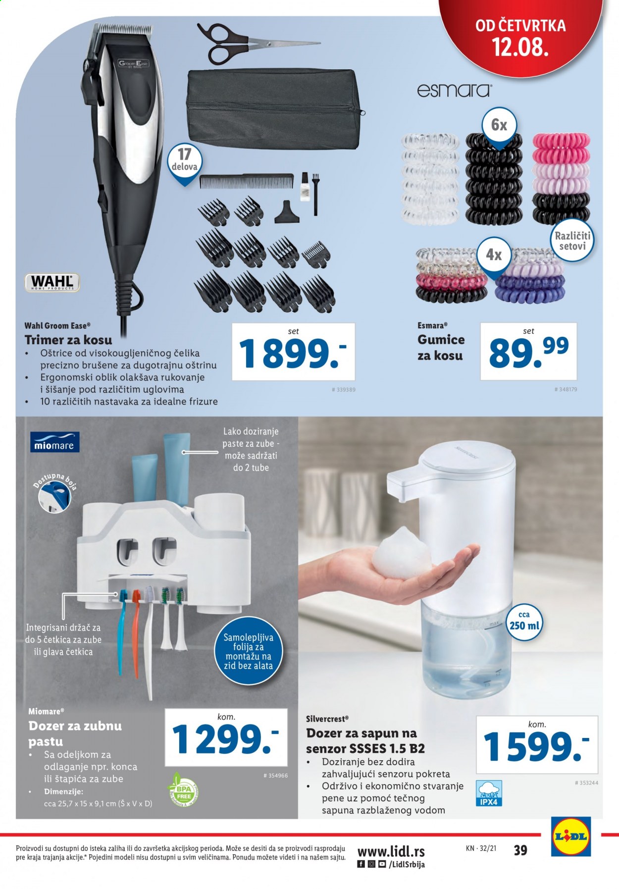 Lidl katalog - 12.08.2021 - 18.08.2021. Stranica 39