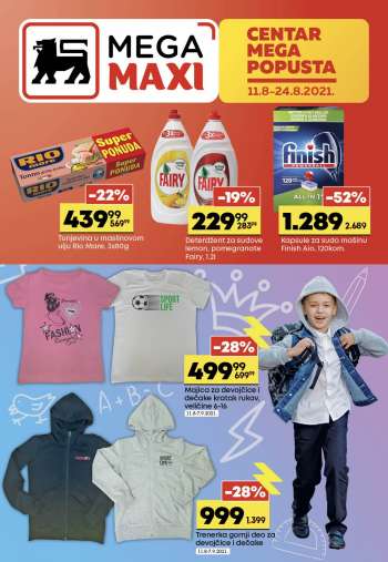 Mega Maxi katalog - 11.08.2021 - 24.08.2021.