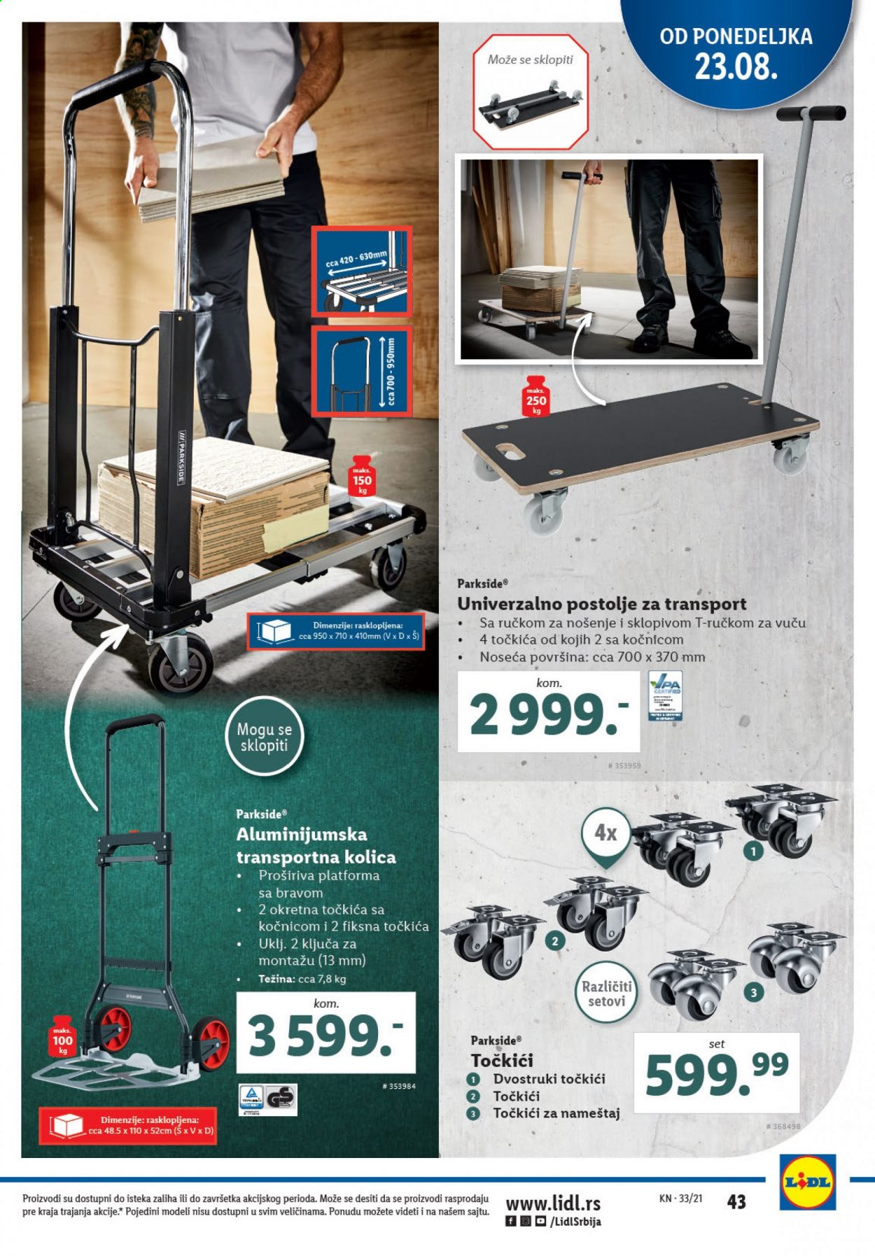 Lidl katalog - 19.08.2021 - 25.08.2021. Stranica 43