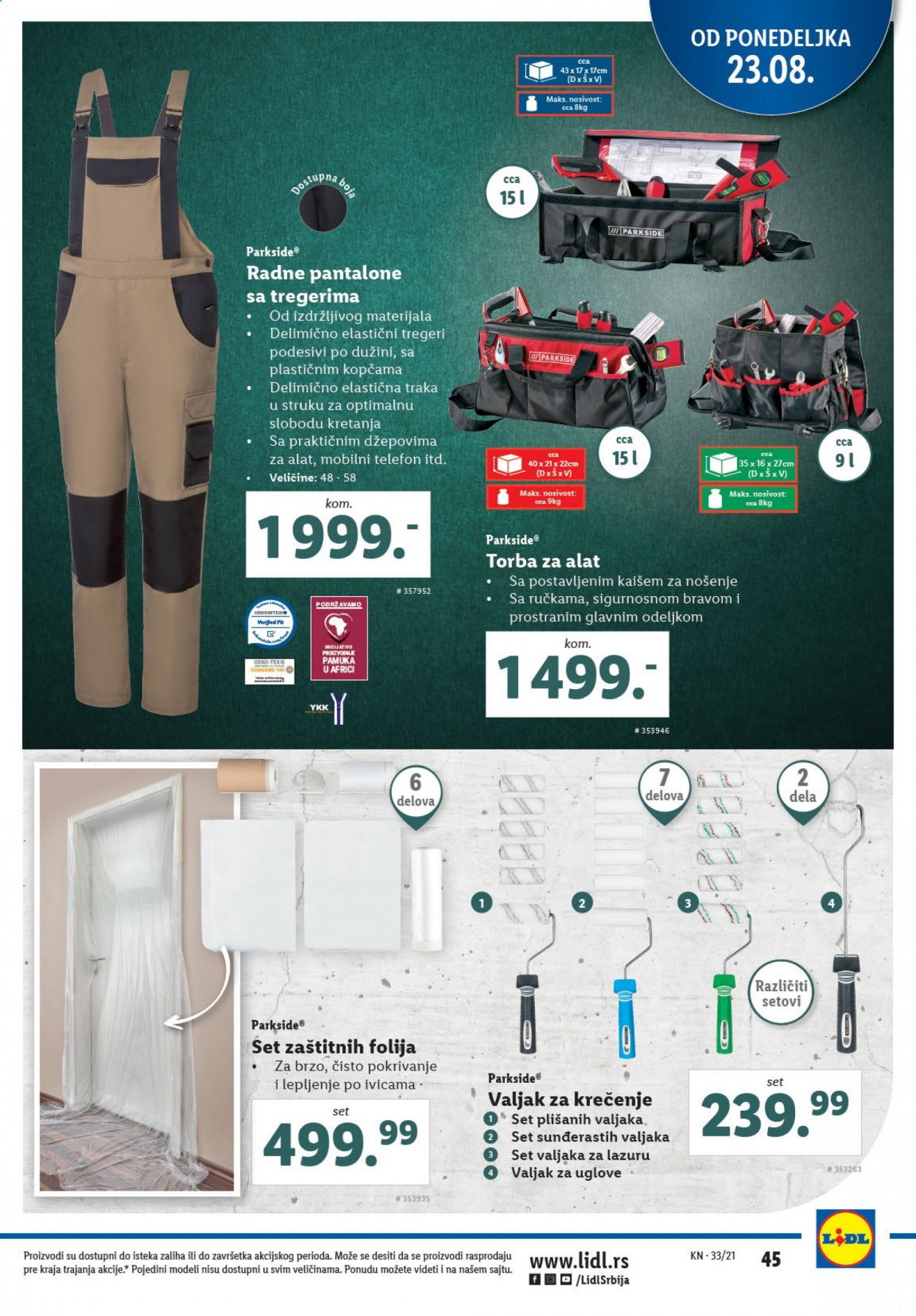 Lidl katalog - 19.08.2021 - 25.08.2021. Stranica 45