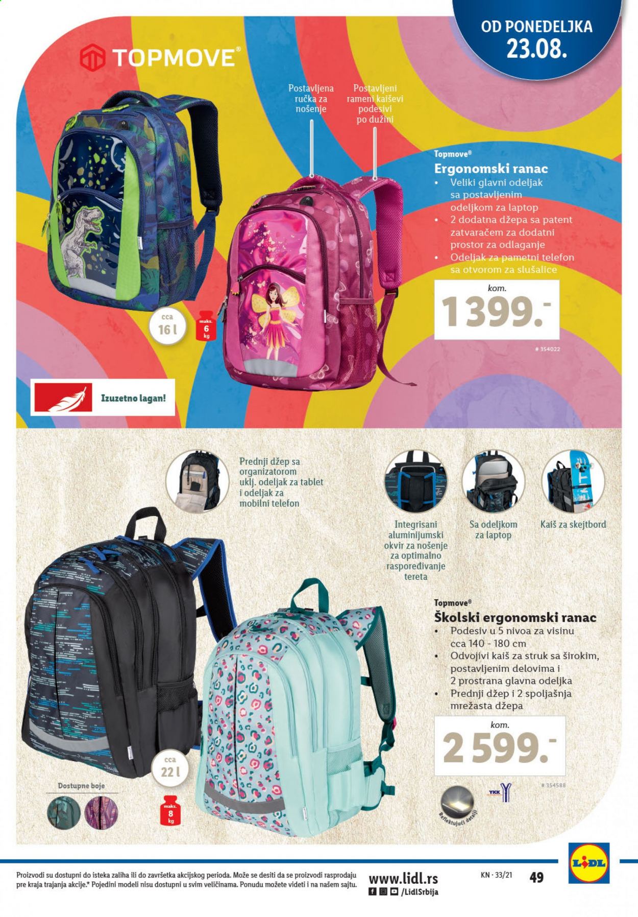 Lidl katalog - 19.08.2021 - 25.08.2021. Stranica 49