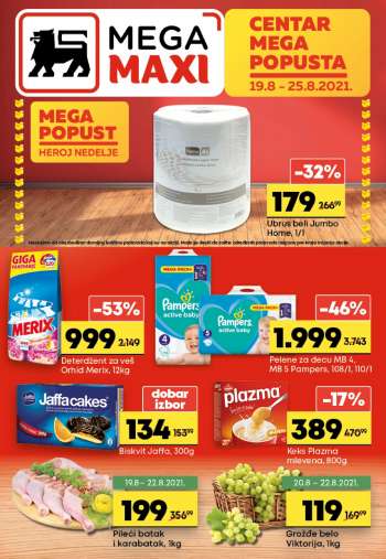 Mega Maxi katalog - 19.08.2021 - 25.08.2021.