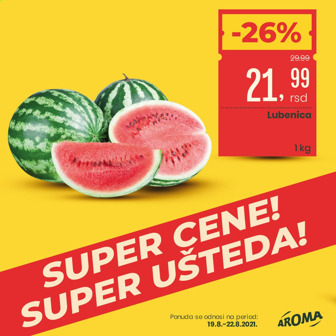 Aroma Market katalog - 19.08.2021 - 22.08.2021. Stranica 1