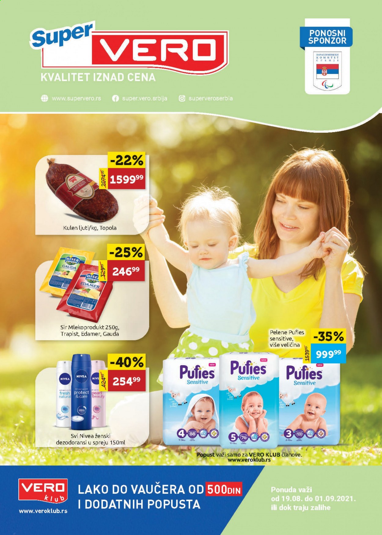 SuperVERO katalog - 19.08.2021 - 01.09.2021. Stranica 1