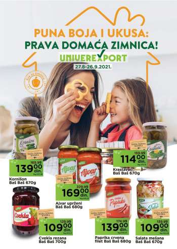 Univerexport katalog - 27.08.2021 - 26.09.2021.