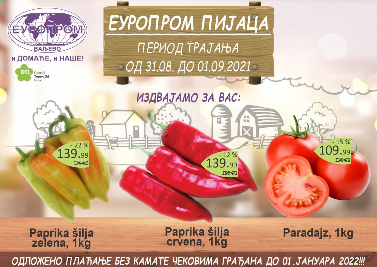 Europrom katalog - 31.08.2021 - 01.09.2021. Stranica 1