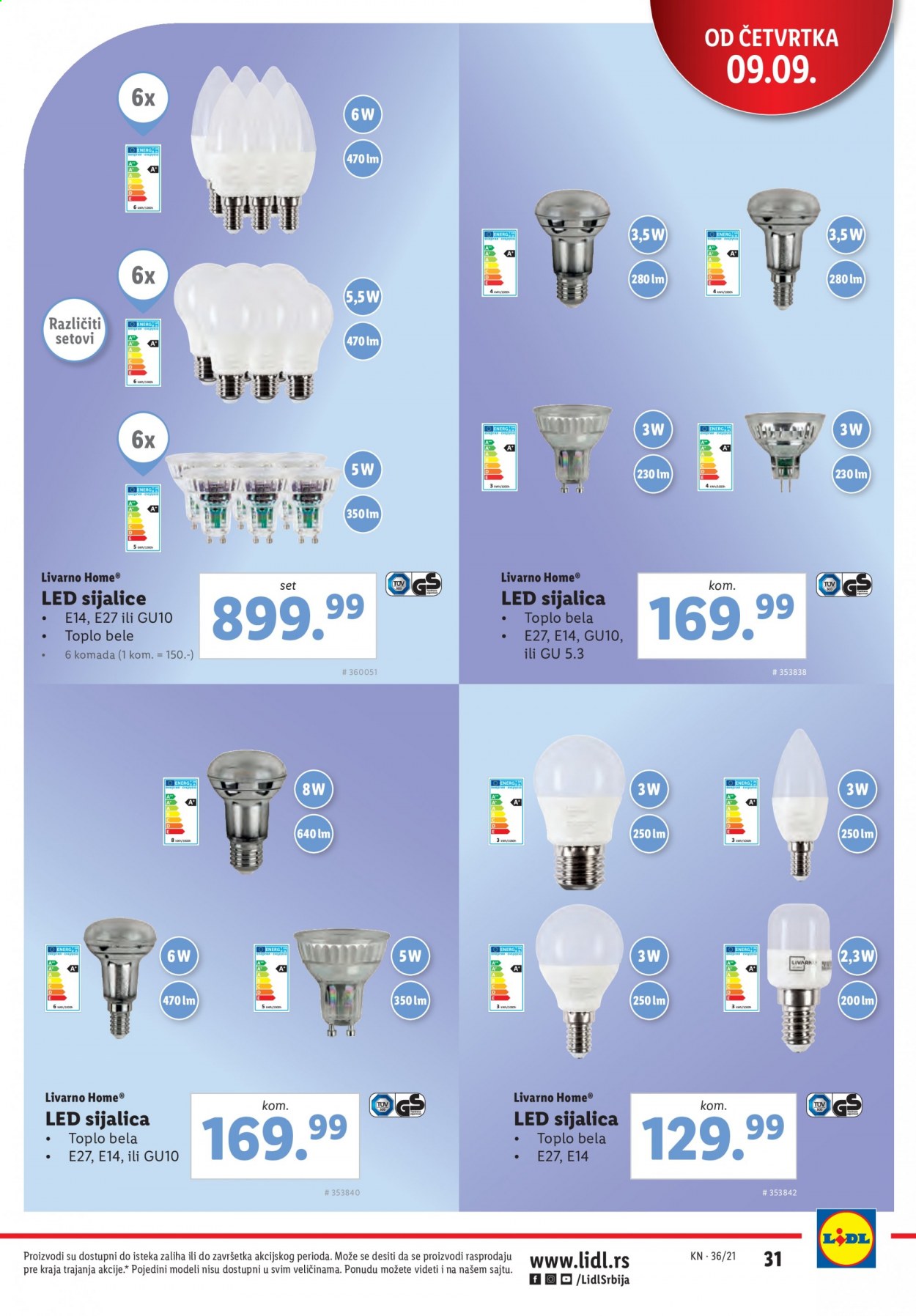 Lidl katalog - 09.09.2021 - 15.09.2021. Stranica 31