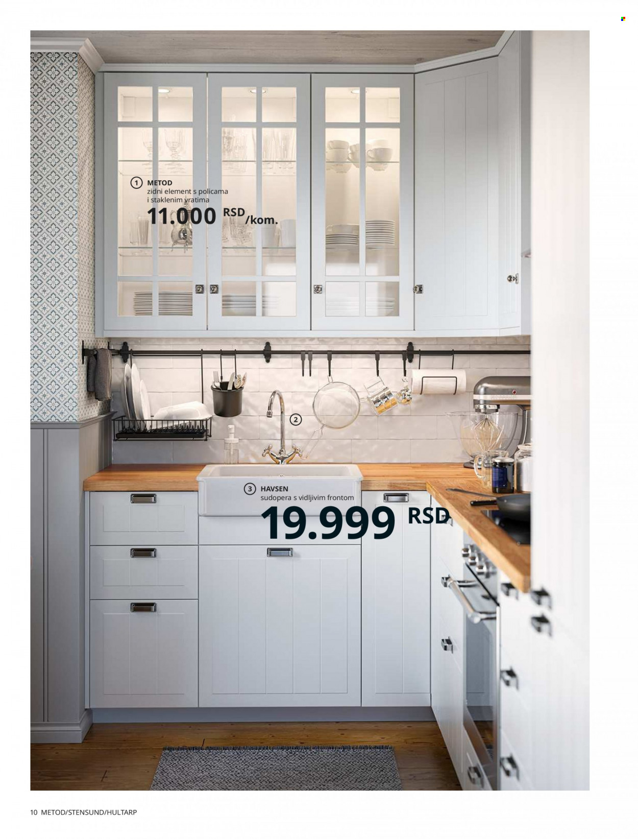 thumbnail - IKEA katalog - Proizvodi na akciji - daska za sečenje, aluminijumska folija, podmetač, radna ploča, stalak, sto. Stranica 10.